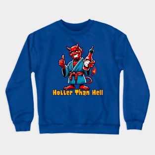 Hot sauce devil Crewneck Sweatshirt